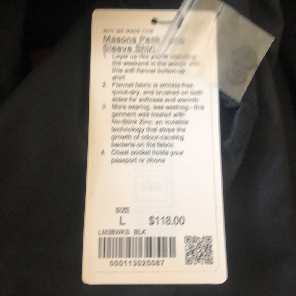 Lululemon Mason's peak Flannel shirt Medium - Picture 6 of 6